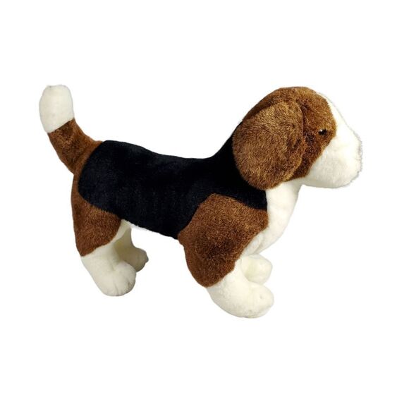 Vintage Douglas Beagle Plush Brown Black Standing Posable Legs Realistic 18" - Picture 3 of 9